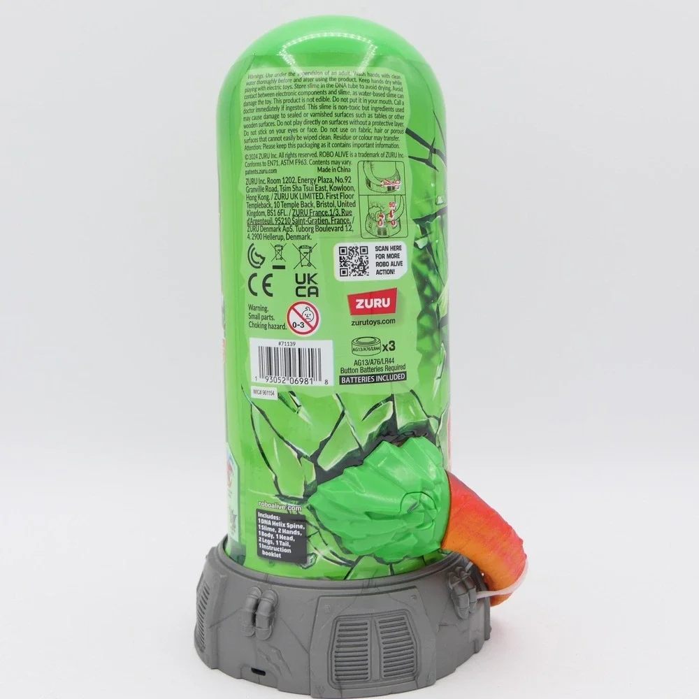Zuru Robo Alive Dino DNA 3 Pack Blue, Red & Green Sealed Blind Tube Slime Dinos